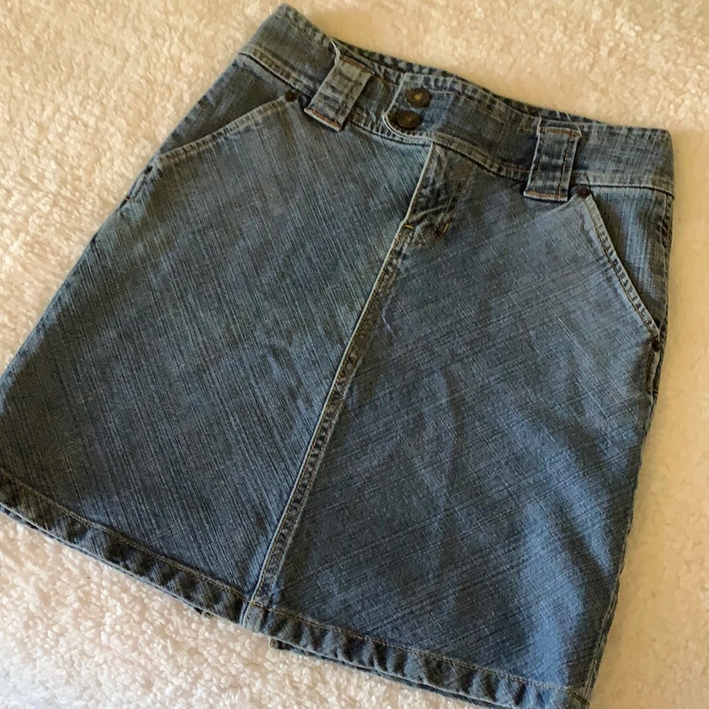 Light denim skirt